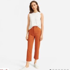 Everlane lightweight straight leg crop Size 4 waist 14’ inseam 25’ NWT